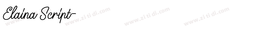 Elaina Script字体转换